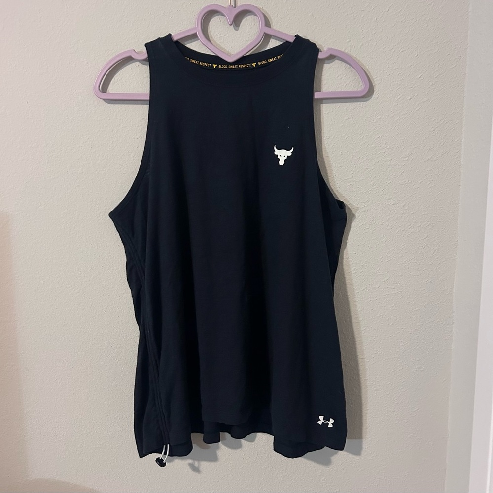 Under Armour Project Rock Women’s Tank Top S Small Black